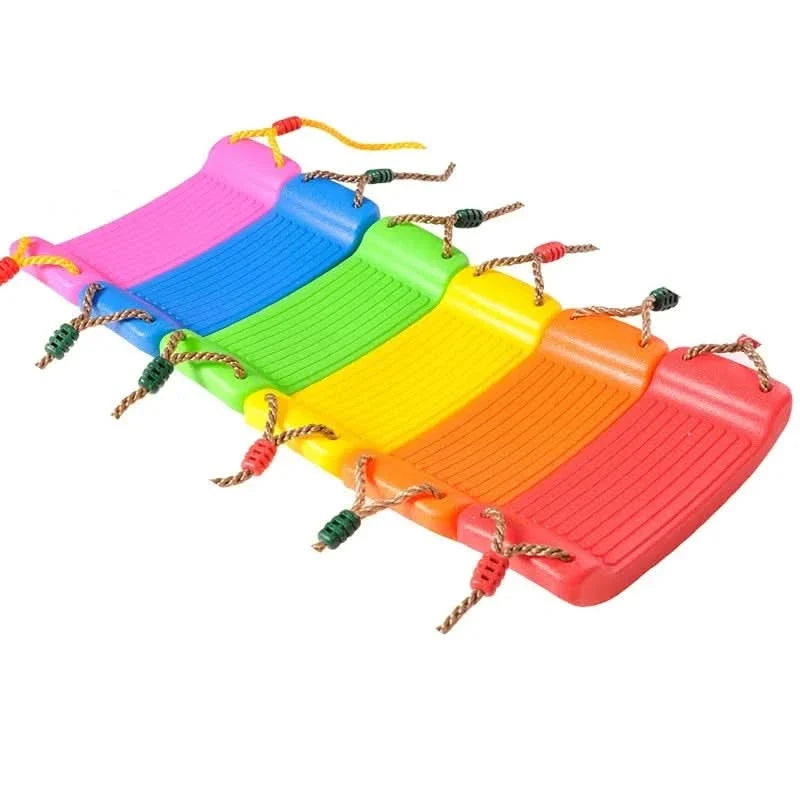Kids Rope Swing Seat Adjustable Height & Reinforced Rope