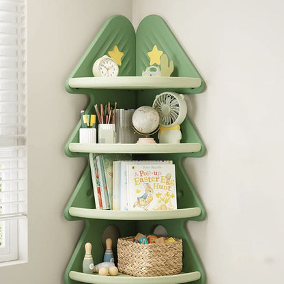 Kids Shelf Four-Tier Christmas Tree Open Shelves