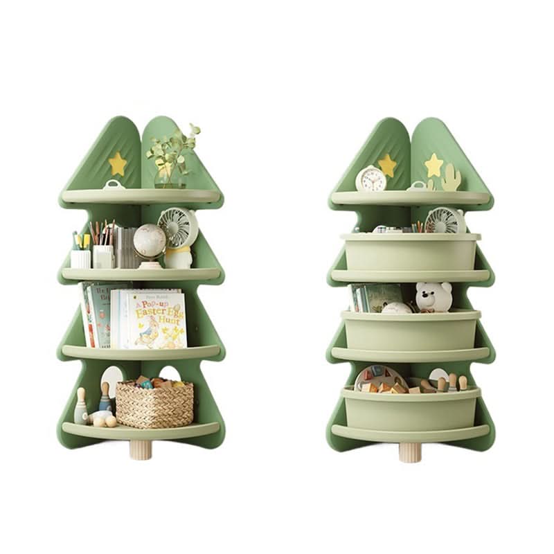 Kids Shelf Four-Tier Christmas Tree Open Shelves