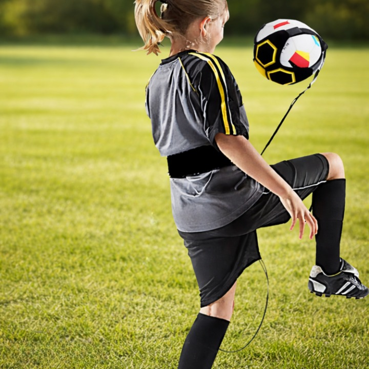 Kids Soccer Training Band Automatic Ball Return Adjustable Belt