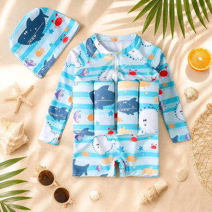 Kids Swim Float Suit Built-In Buoyancy & UPF 50+