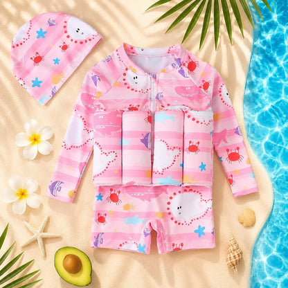 Kids Swim Float Suit Built-In Buoyancy & UPF 50+