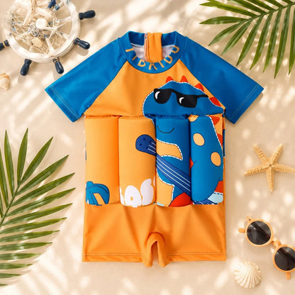 Kids Swim Float Suit Built-In Buoyancy & UPF 50+