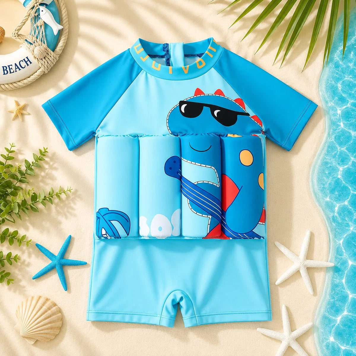 Kids Swim Float Suit Built-In Buoyancy & UPF 50+
