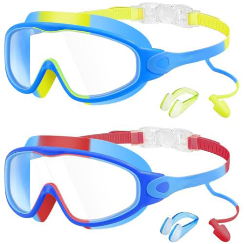 Kids Swim Goggles Anti-Fog Earplugs & Nose Clip