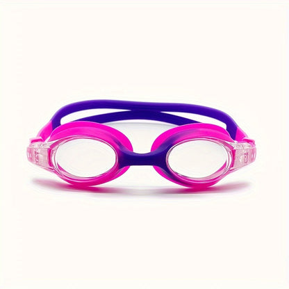 Kids Swimming Goggles Leak-Proof Silicone Anti-Fog Lenses Quick-Release Strap
