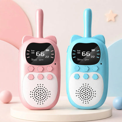 Kids Walkie Talkies Rechargeable Long-Range Set of 2