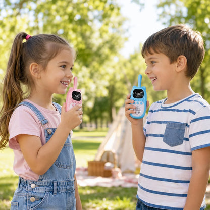 Kids Walkie Talkies Rechargeable Long-Range Set of 2