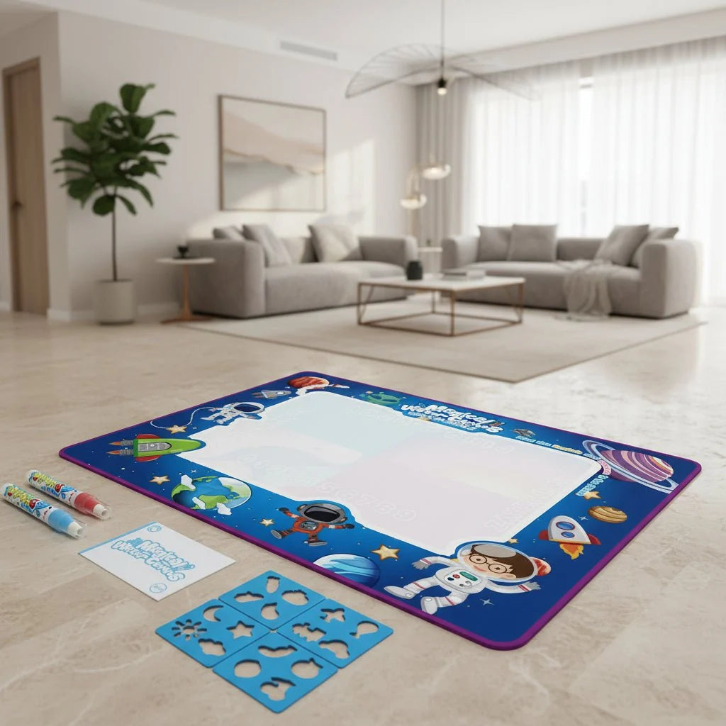 Kids' Water Drawing Mat Reusable Water-Only Quick-Drying Fabric