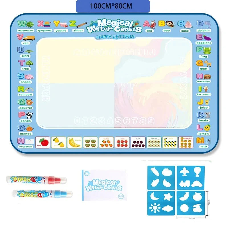 Kids' Water Drawing Mat Reusable Water-Only Quick-Drying Fabric