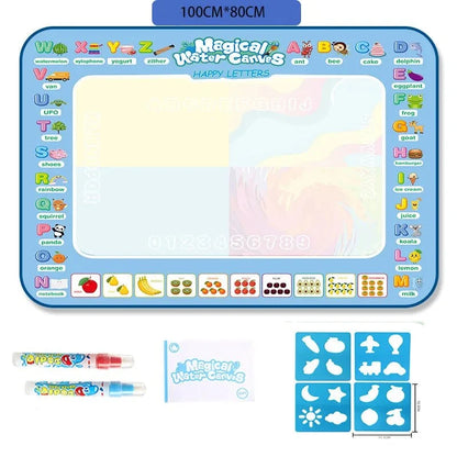 Kids' Water Drawing Mat Reusable Water-Only Quick-Drying Fabric
