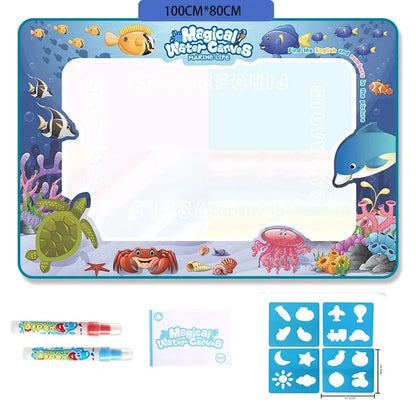 Kids' Water Drawing Mat Reusable Water-Only Quick-Drying Fabric