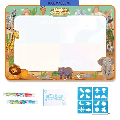 Kids' Water Drawing Mat Reusable Water-Only Quick-Drying Fabric