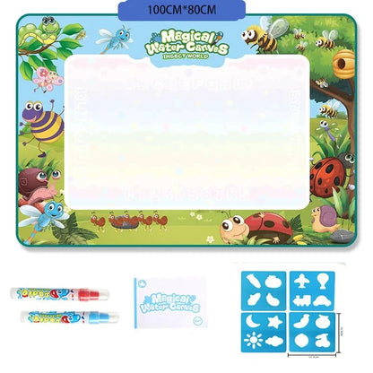 Kids' Water Drawing Mat Reusable Water-Only Quick-Drying Fabric