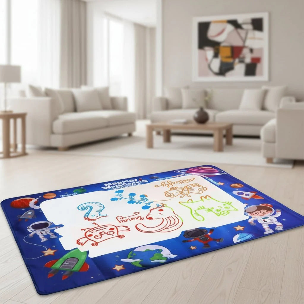 Kids' Water Drawing Mat Reusable Water-Only Quick-Drying Fabric