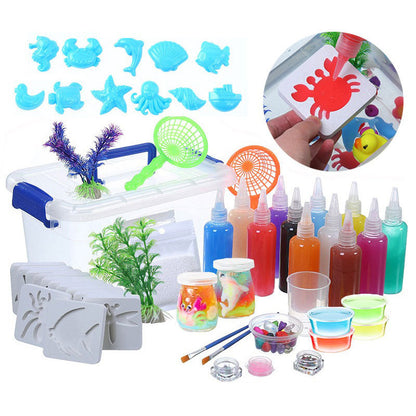 Kids Water Toy Set Food-Grade Non-Toxic 12 Colors