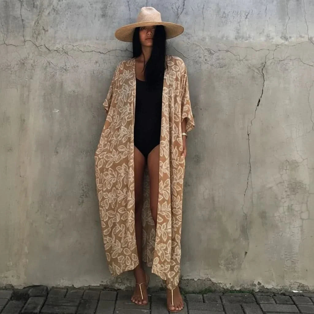 Kimono Cover-Up Plus-Size Lightweight Breathable