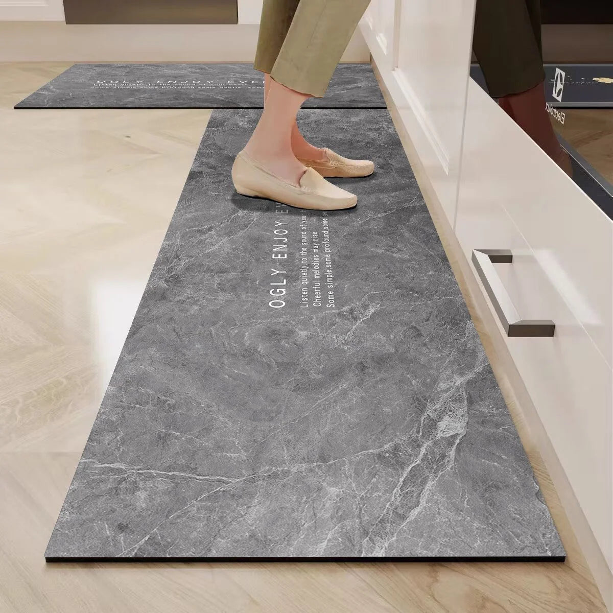Kitchen Comfort Mat Cushioned Non-Slip Wipe-Clean Surface