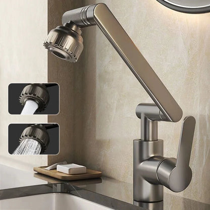 Kitchen Faucet 360° Rotating Adjustable Arm Dual Spray Modes