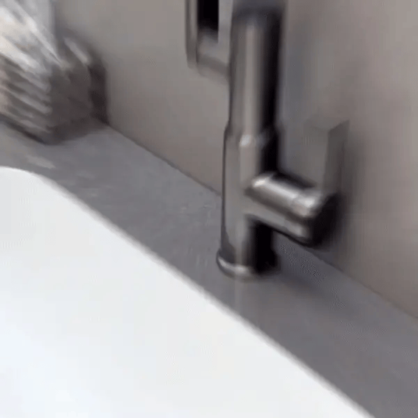 Kitchen Faucet 360° Swivel Height-Adjustable Spout Temperature Display