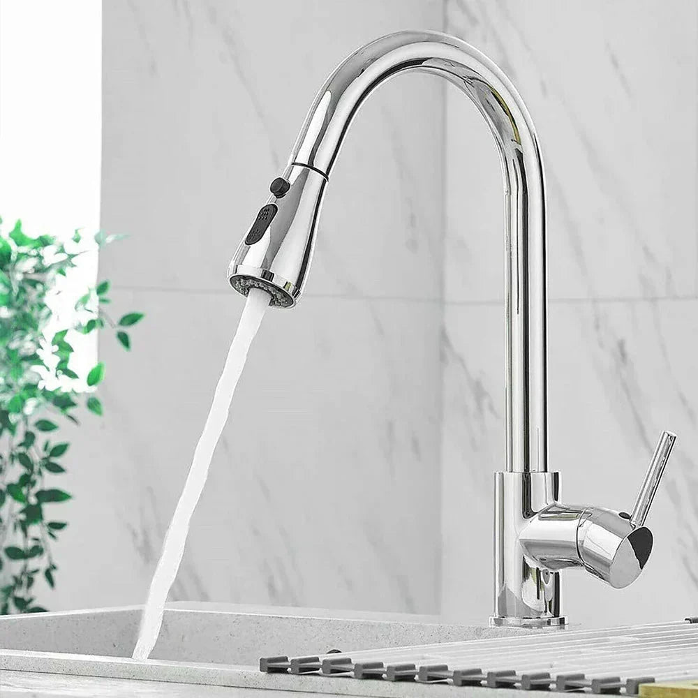 Kitchen Faucet High Arc Pull-Out Spout Drip-Proof Performance