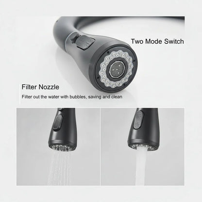 Kitchen Faucet High Arc Pull-Out Spout Drip-Proof Performance