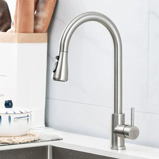 Kitchen Faucet High-Arc Pull-Out Spray Drip-Proof