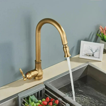 Kitchen Faucet Pull-Out Spray Head Solid Brass