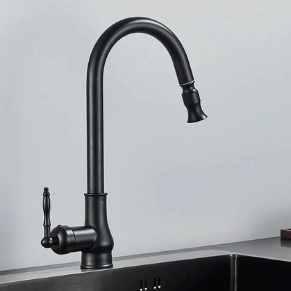 Kitchen Faucet Pull-Out Spray Head Solid Brass