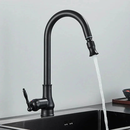 Kitchen Faucet Pull-Out Spray Head Solid Brass