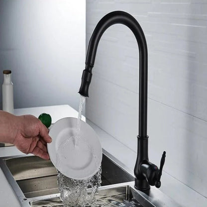 Kitchen Faucet Pull-Out Spray Head Solid Brass
