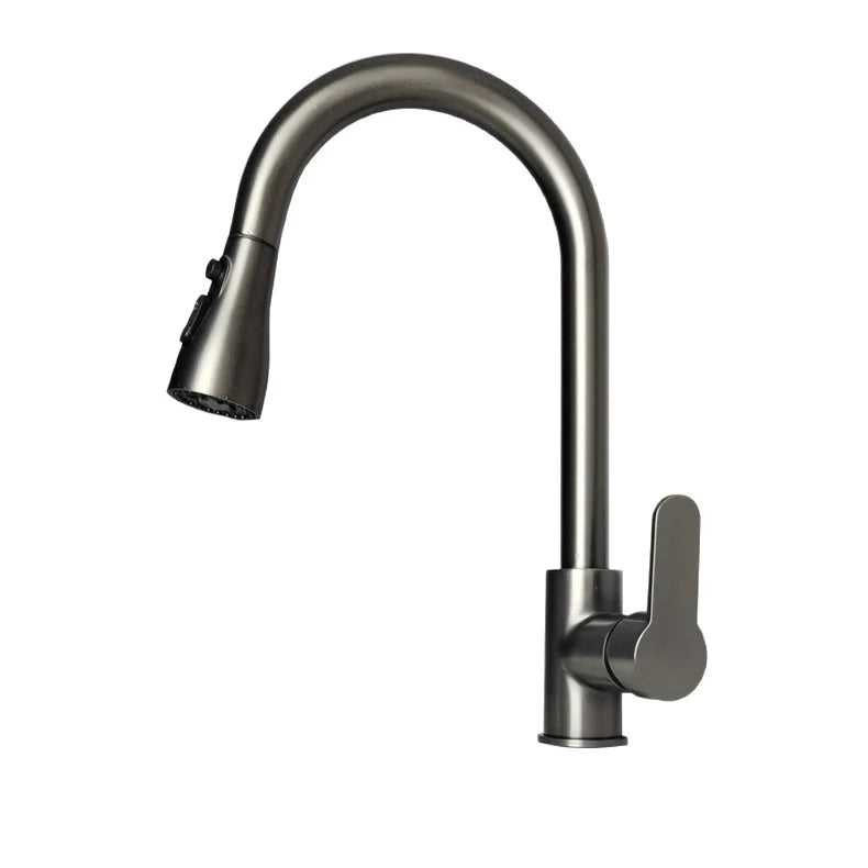 Kitchen Faucet Pull-Out Sprayer Stainless Steel 3 Spray Modes