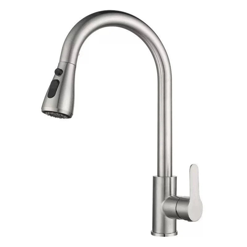 Kitchen Faucet Pull-Out Sprayer Stainless Steel 3 Spray Modes