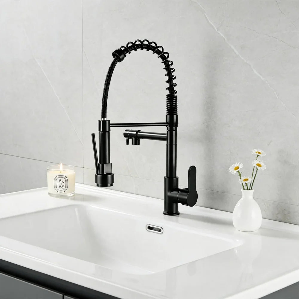 Kitchen Faucet Stainless Steel Ceramic Valve