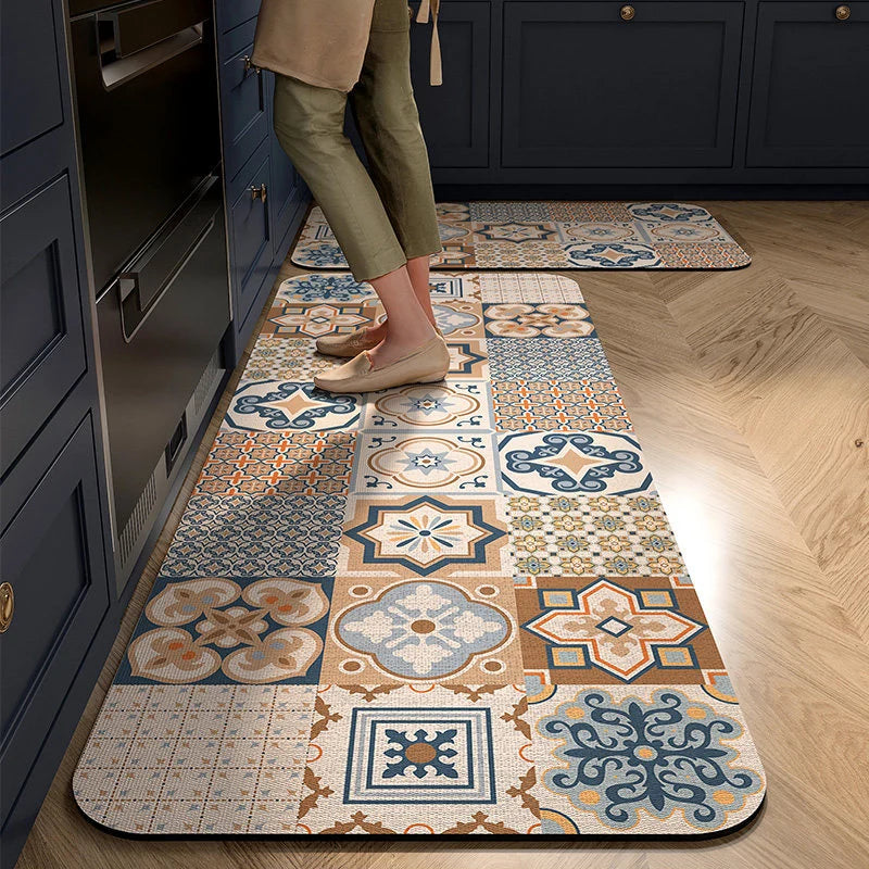 Kitchen Mat Cushioned Non-Slip Wipe-Clean Surface