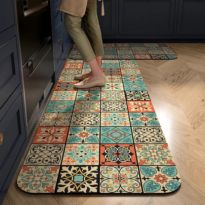 Kitchen Mat Cushioned Non-Slip Wipe-Clean Surface