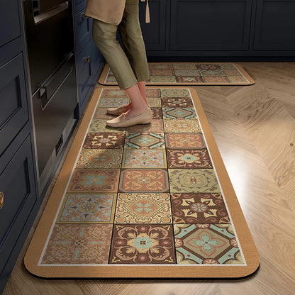 Kitchen Mat Cushioned Non-Slip Wipe-Clean Surface