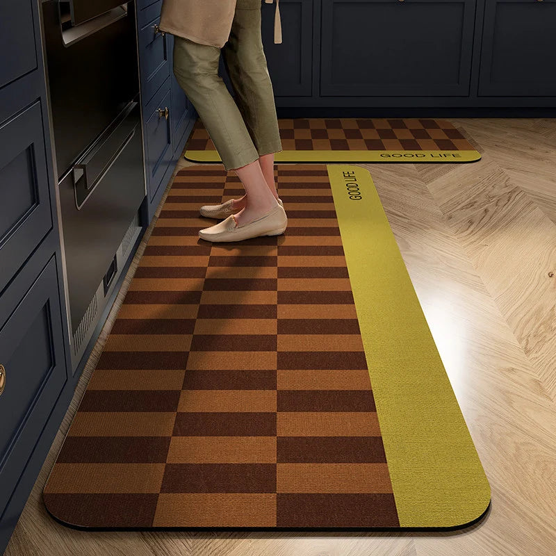 Kitchen Mat Cushioned Non-Slip Wipe-Clean Surface