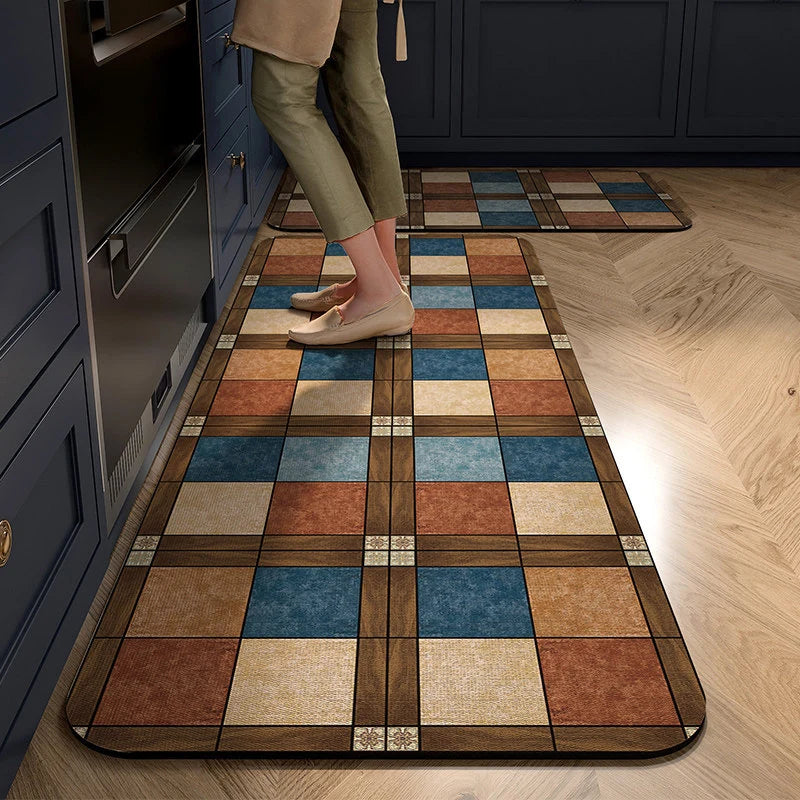 Kitchen Mat Cushioned Non-Slip Wipe-Clean Surface