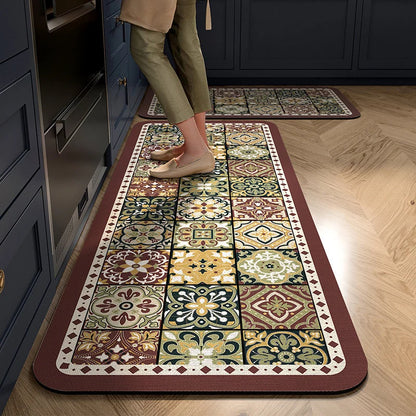 Kitchen Mat Cushioned Non-Slip Wipe-Clean Surface