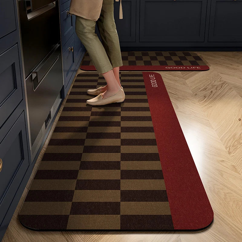 Kitchen Mat Cushioned Non-Slip Wipe-Clean Surface