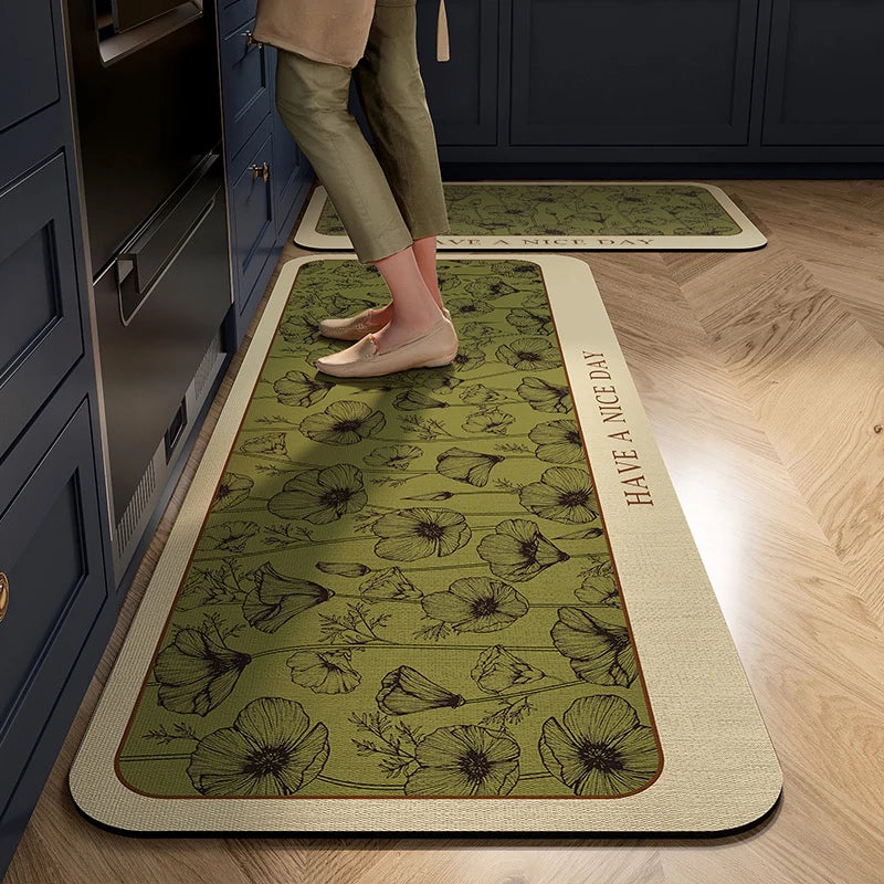 Kitchen Mat Cushioned Non-Slip Wipe-Clean Surface