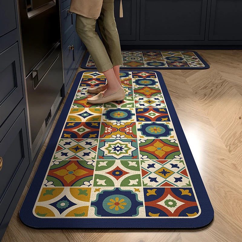Kitchen Mat Cushioned Non-Slip Wipe-Clean Surface
