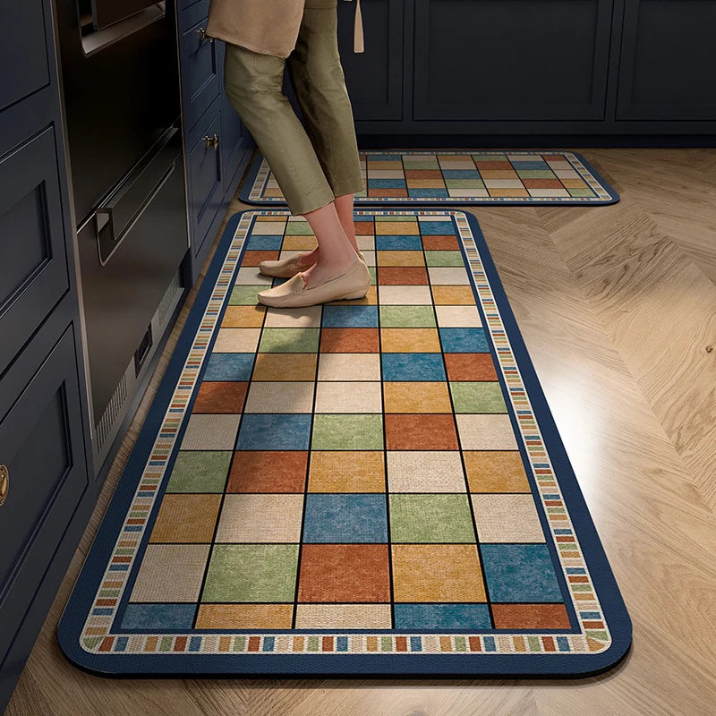 Kitchen Mat Cushioned Non-Slip Wipe-Clean Surface