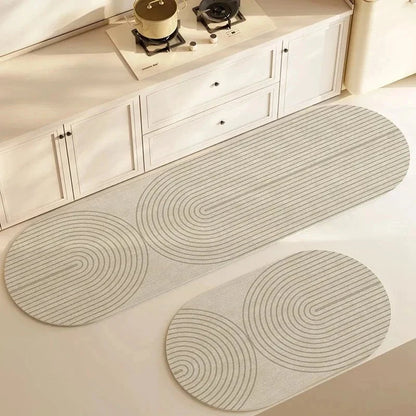 Kitchen Mat Padded Non-Slip Absorbent Quick-Drying Surface