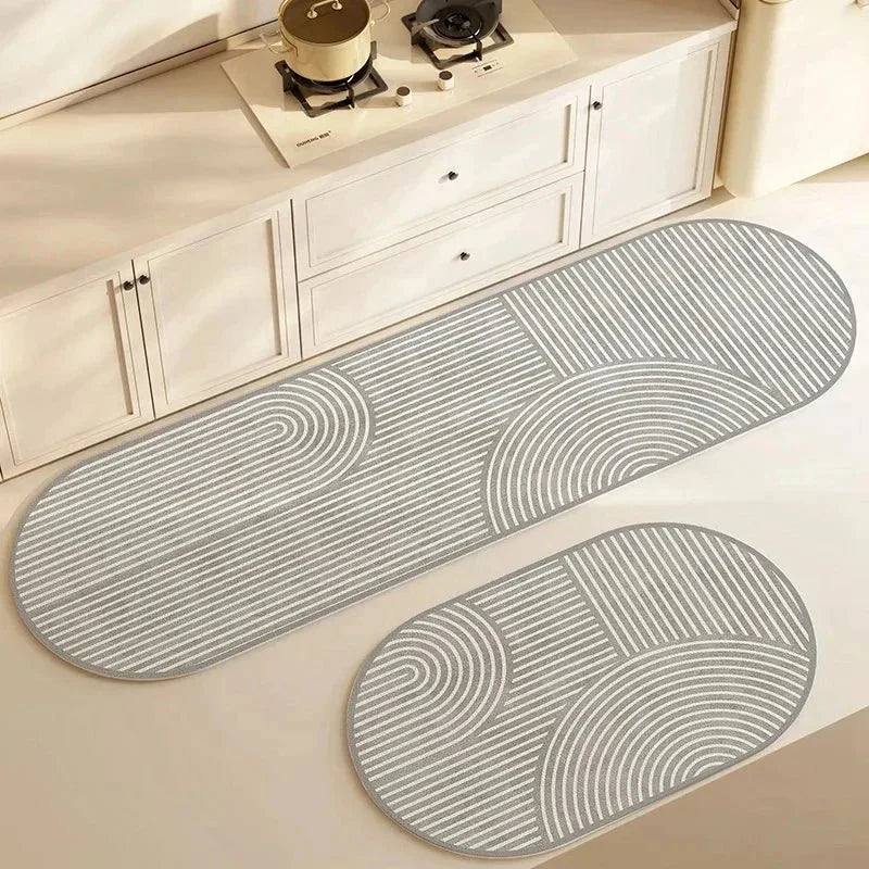 Kitchen Mat Padded Non-Slip Absorbent Quick-Drying Surface