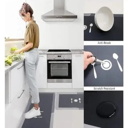 Kitchen Mat Ultra-Absorbent Padded Non-Slip Rubber Base