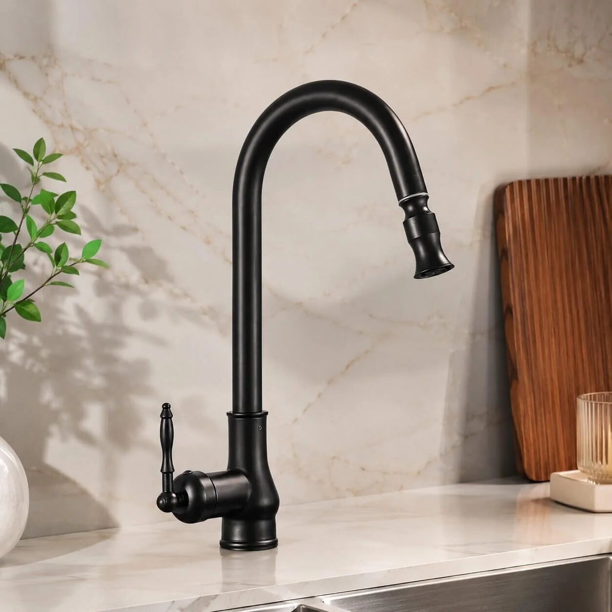 Kitchen Mixer Tap Antique Brass 360 Degree Swivel