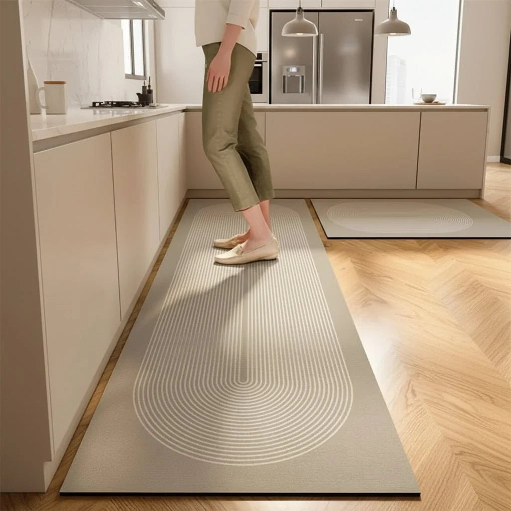Kitchen Rug Anti-Fatigue Cushioned Absorbent Non-Slip