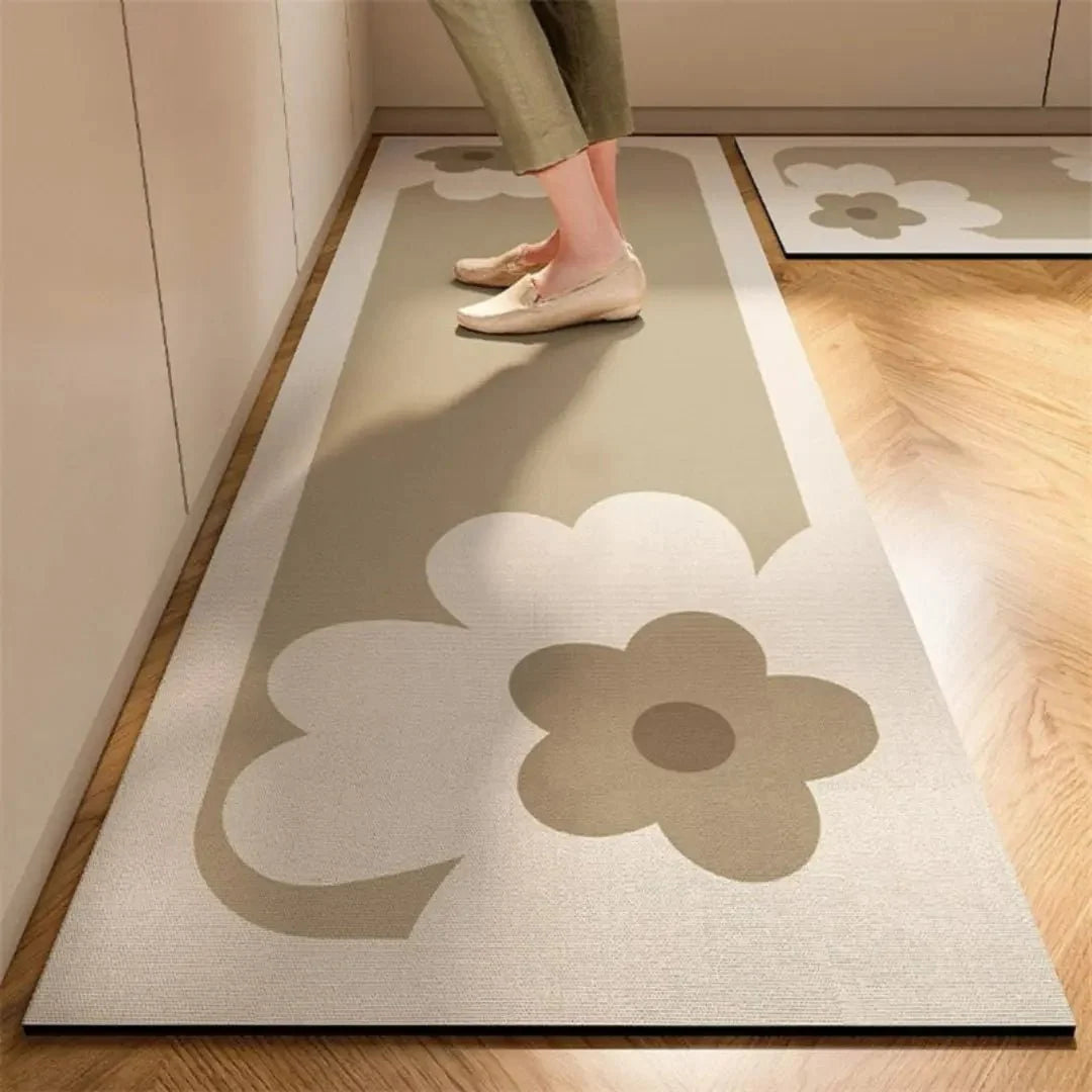 Kitchen Rug Anti-Fatigue Cushioned Absorbent Non-Slip